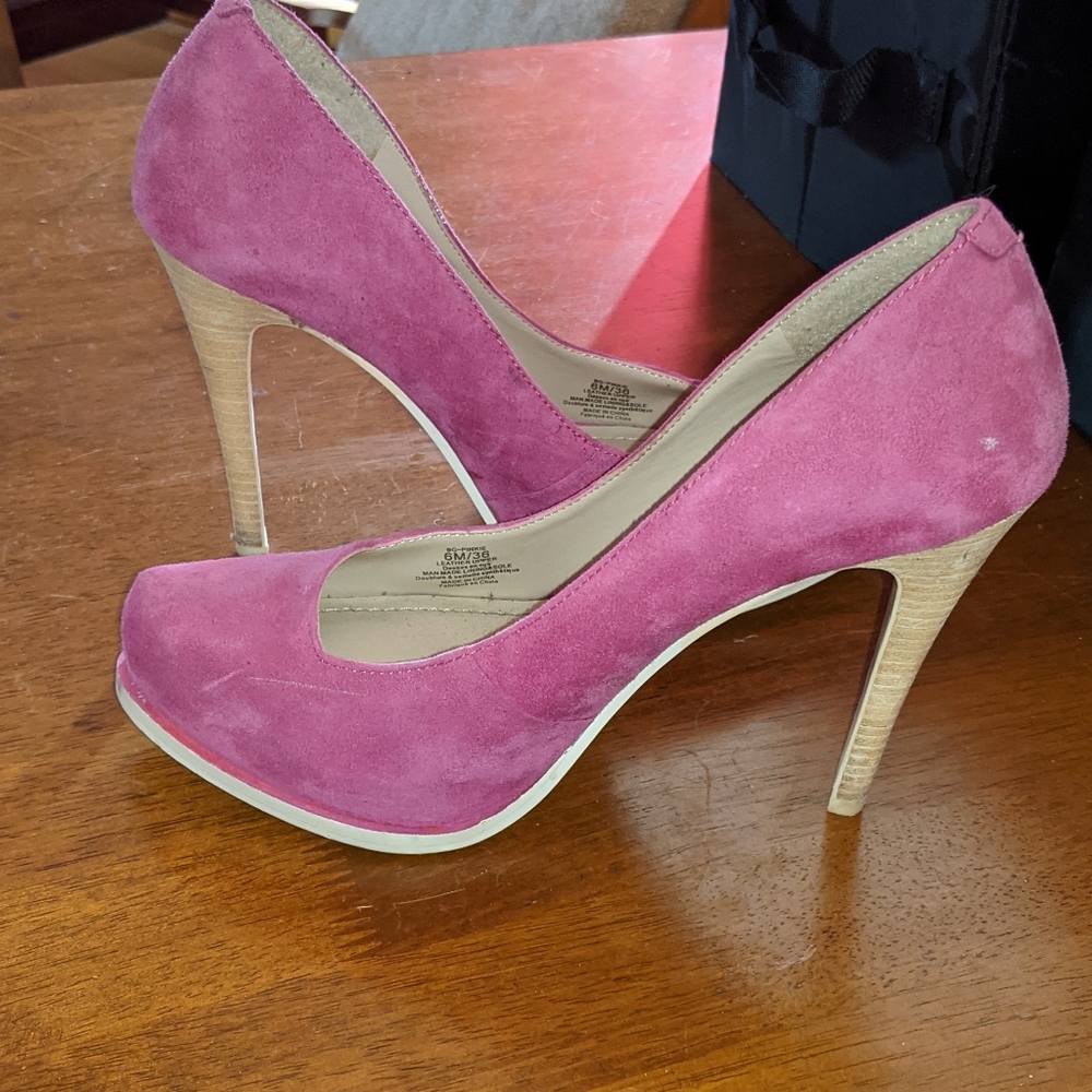 Pink Suede Heels From BCBGeneration